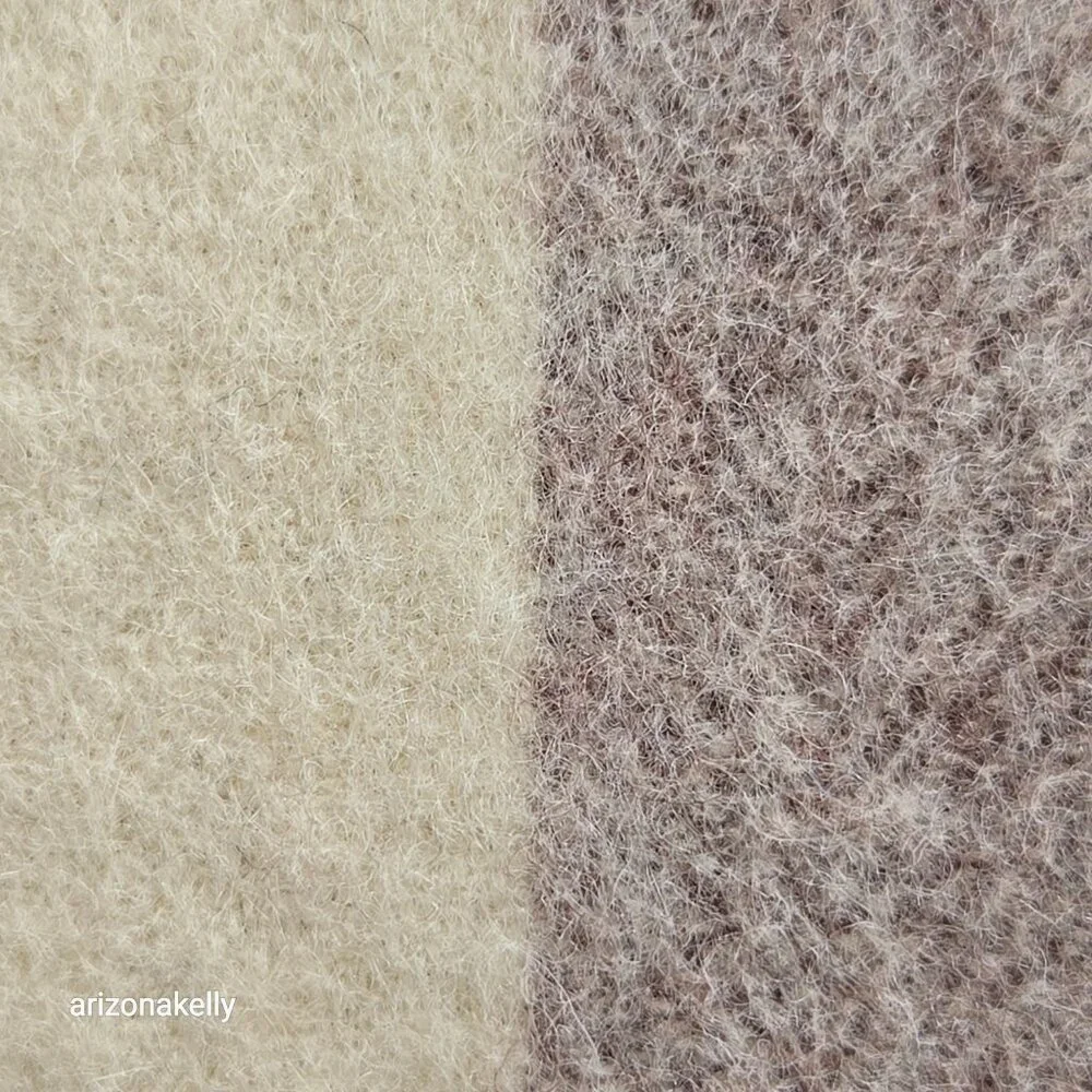 Wool Scarf Neutral Colors Stripe